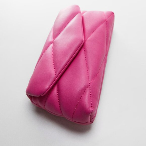 Mango Pink Quilted Chain Bag/NWT - Picture 5 of 14